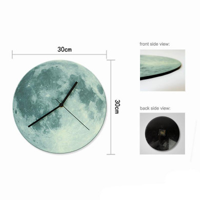 Glow in the Dark Moon Wall Clock™