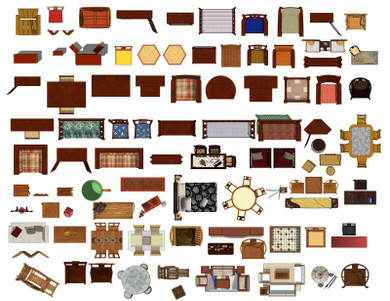 ★Photoshop PSD Blocks-Interior Design PSD Blocks-Chinese furniture PSD Blocks