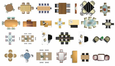 ★Photoshop PSD Blocks-Interior Design PSD Blocks-Desk & Chair PSD Blocks V3