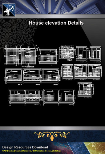 【Architecture Details】House elevation details