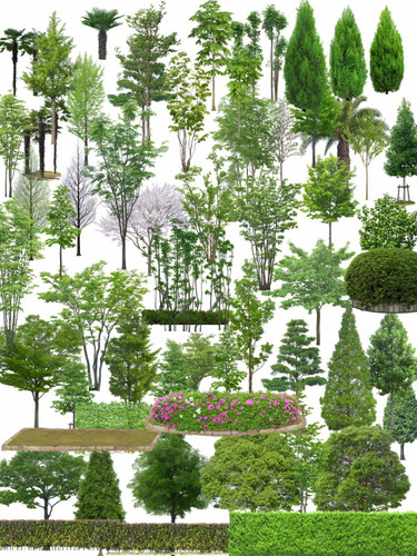 ★Photoshop PSD Blocks-Tree PSD Blocks