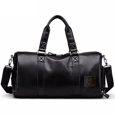 Men's Black handbag Travel Bag Waterproof Leather Large Capacity Travel Duffle Multifunction Tote Casual Crossbody Bags