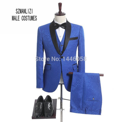 Latest Coat Pant Design 2018 Italian Slim Fit Plaid Formal Suit Wear Groom Tuxedo Groomsmen Wedding Dinner Party Suit Bridegroom