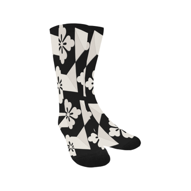 Black White Tiles Trouser Socks