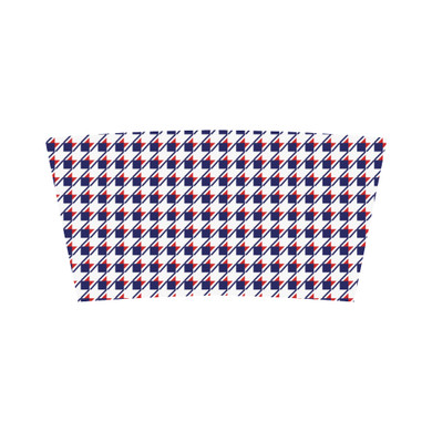 Red White Blue Houndstooth Bandeau Top