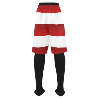 Red White Stripes Men's Swim Trunk (Model L21)