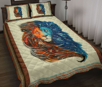 Lion Face Fire & Water 3D Print Bedding Set