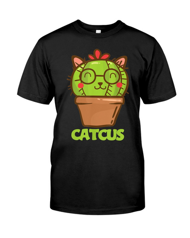 Cat Pun Shirt Cactus Garden Lovers Cute T-Shirt
