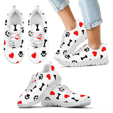 KIDS DOG LOVE SNEAKERS - WHITE