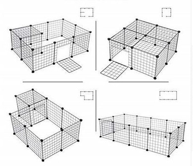 Foldable Iron Pet Playpen- Fence- Puppy Kennel