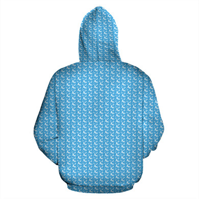 Sky Blue Horse Hoodies