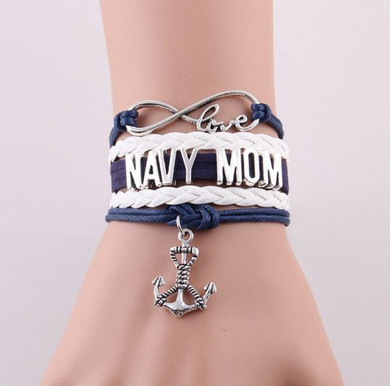 Infinity Love NAVY MOM Bracelet Offer