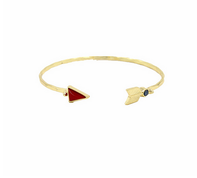 Bow, Arrow, Leaf Bracelet