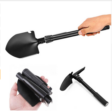 Multi-functional 5 in 1 Portable Folding Shovel With Compass