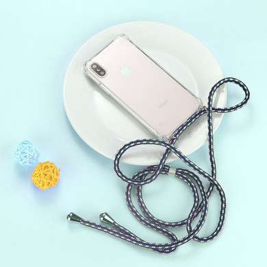 Strap Cord Chain Phone Case for iPhone XS X