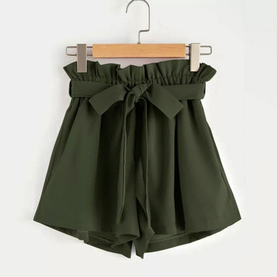 Women Spandex Mid Elastic Waist Casual shorts