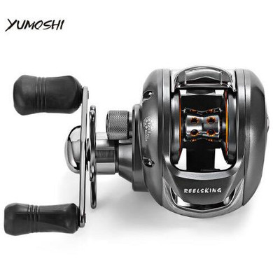 YUMOSHI Full Metal 6.2:1 12 + 1 Ball Bearing Fishing Reel Left / Right Hand Bait  Baitcasting Reel Saltwater Carp