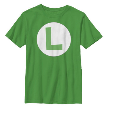 Super Mario Bros Youth LUIGI Icon Tee