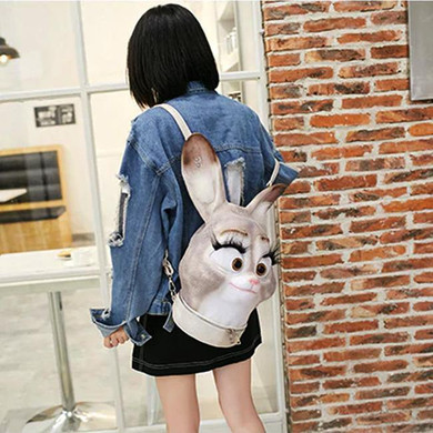 Rabbit Head Backpack / Shoulder Bag