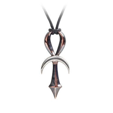 Lunaris Ankh Necklace, Alchemy Gothic