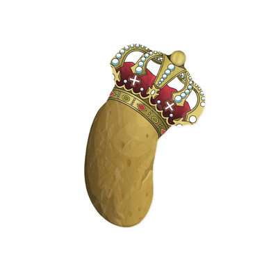 Potato Royale Shaped Beach Towel