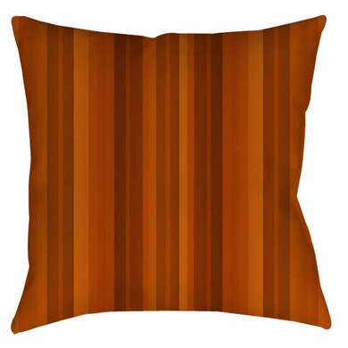Pumpkin Spice Stripe Throw Pillow