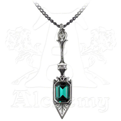 Sucre Vert Absinthe Spoon Necklace, Alchemy Gothic