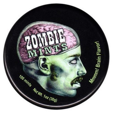 Brain Flavored ZOMBIE MINTS Candies