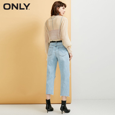 Mock Neck Puff Sleeves Polka Dot See-through T-shirt Mock Neck Puff Sleeves Polka Dot See-through T-shirt