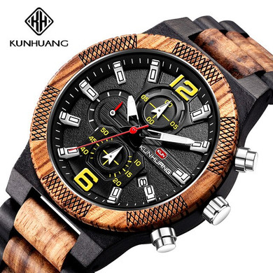 Luxury Luminous Multi-function Wood Watches