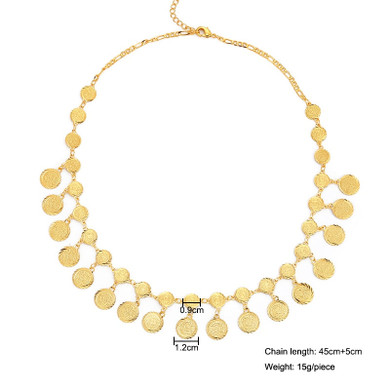Vintage Arab Jewelry Coin Necklaces