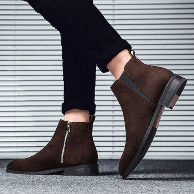 Leather Quality Slip Motorcycle Boots