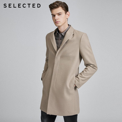 Woolen Mid length Stylish Casual Wool Coat