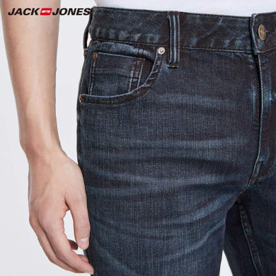 Stretch Cotton Straight Fit Jeans