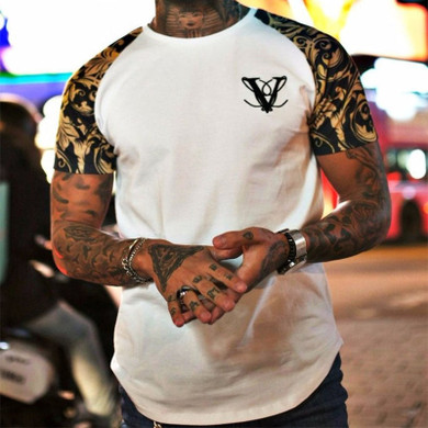 Short Sleeve O neck Stripe Printed Loose Slim T shirt