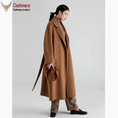 cashmere wave double side cashmere coat