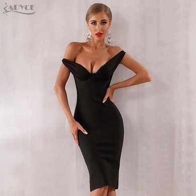 Elegant Black Lace Slash Neck Off Shoulder Dresses Elegant Black Lace Slash Neck Off Shoulder Dresses