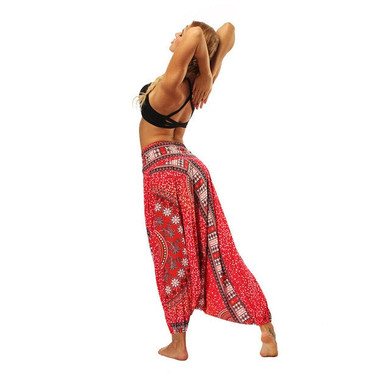 Casual Loose Aladdin Print Casual Boho Bohemian Pants
