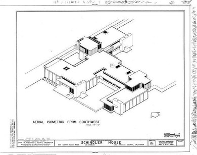 【World Famous Architecture CAD Drawings】Schindler House-Rudolf Schindler