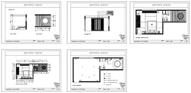 【Interior Design CAD Drawings】@Master Bedroom CAD Details