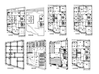 【Architecture CAD Projects】@Commercial Apartment