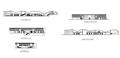 【Architecture CAD Projects】@Civic center architecture projects detail cad drawings