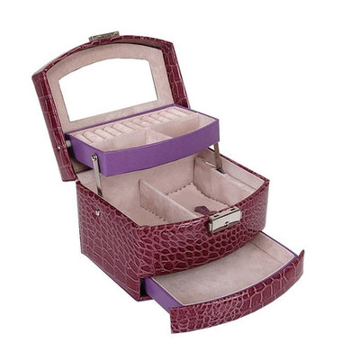Women Makeup Carrying Case Casket Jewelry