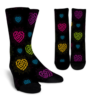 Chain Heart Socks