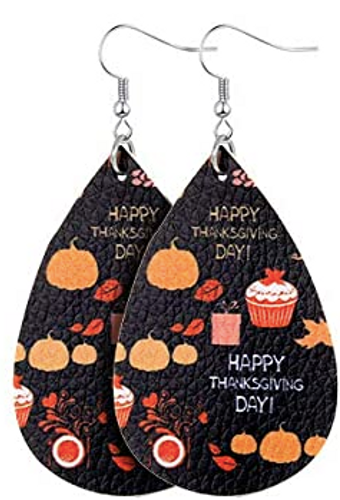 Thanksgiving Earrings - Happy Thanksgiving