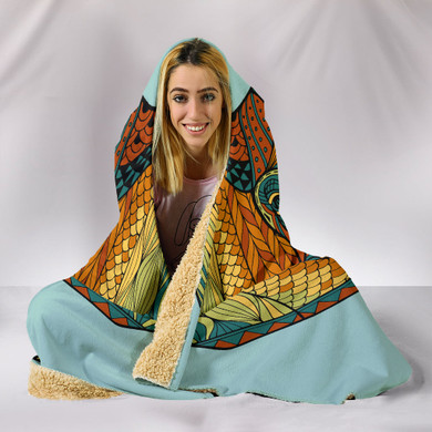 Mandala Elephant Head Hooded Blanket