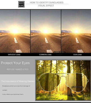 MERRY'S Unisex Pilot-style Sunglasses MERRY'S Unisex Pilot-style Sunglasses