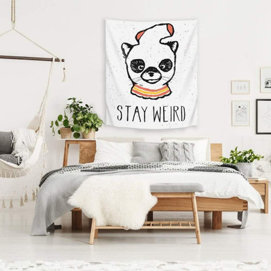 Stay Weird Wall Tapestry