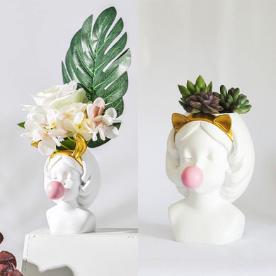 Bubblegum Girl Flower Vase