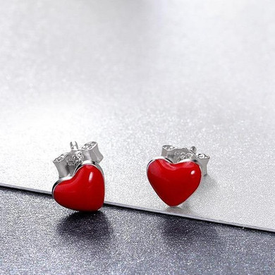 Heart Stud Earrings